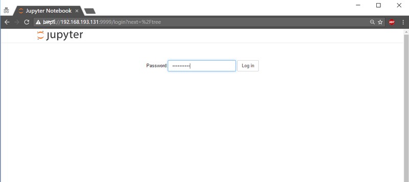 登录Jupyter notebook