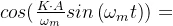 cos(\frac{K\cdot A}{\omega _{m}}sin\left ( \omega _{m}t \right ))