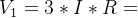 V_{1}=3*I*R+I*R_{RTD}