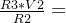 \frac{R3*V2}{R2}+\frac{R3*V1}{R1}=-Vo