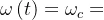 \omega \left ( t \right )=\omega _{c}+k*f\left ( t \right )